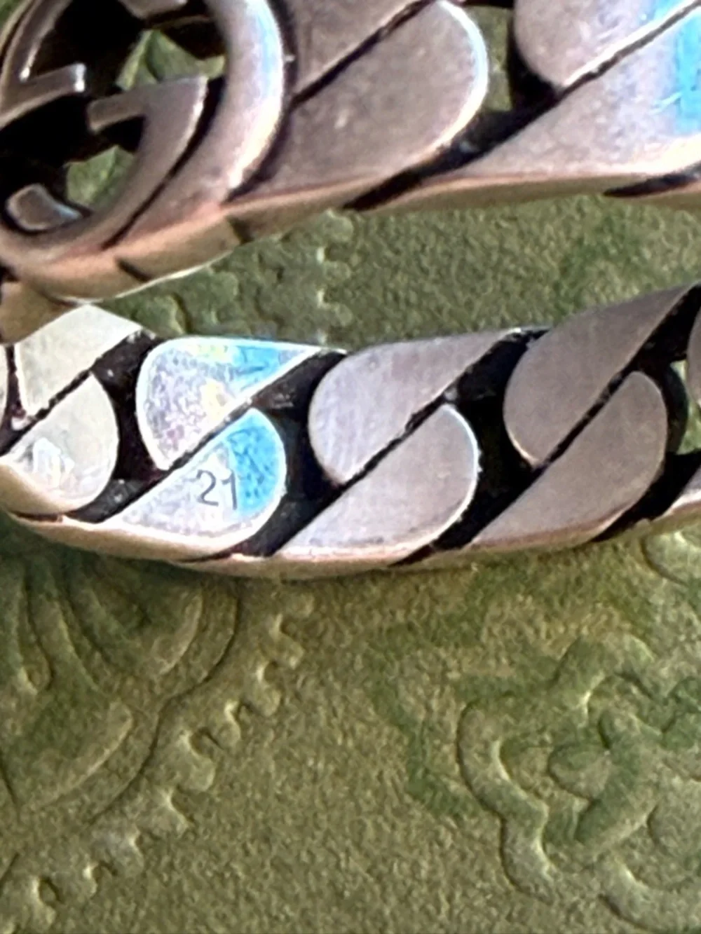 NWB GUCCI WIDE INTERLOCKING STERLING SILVER RING DESIGNER SZ: 21 - Picture 10 of 15